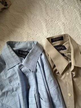 Men’s Button-down Dress Shirt Bundle - Large - Land’s End, The Arrow Company